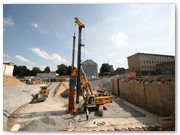 Grogert zur Herstellung der Bohrpfahlwand